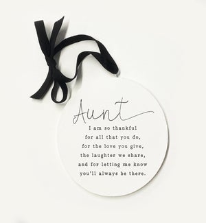 Aunt You'll Always Ornament